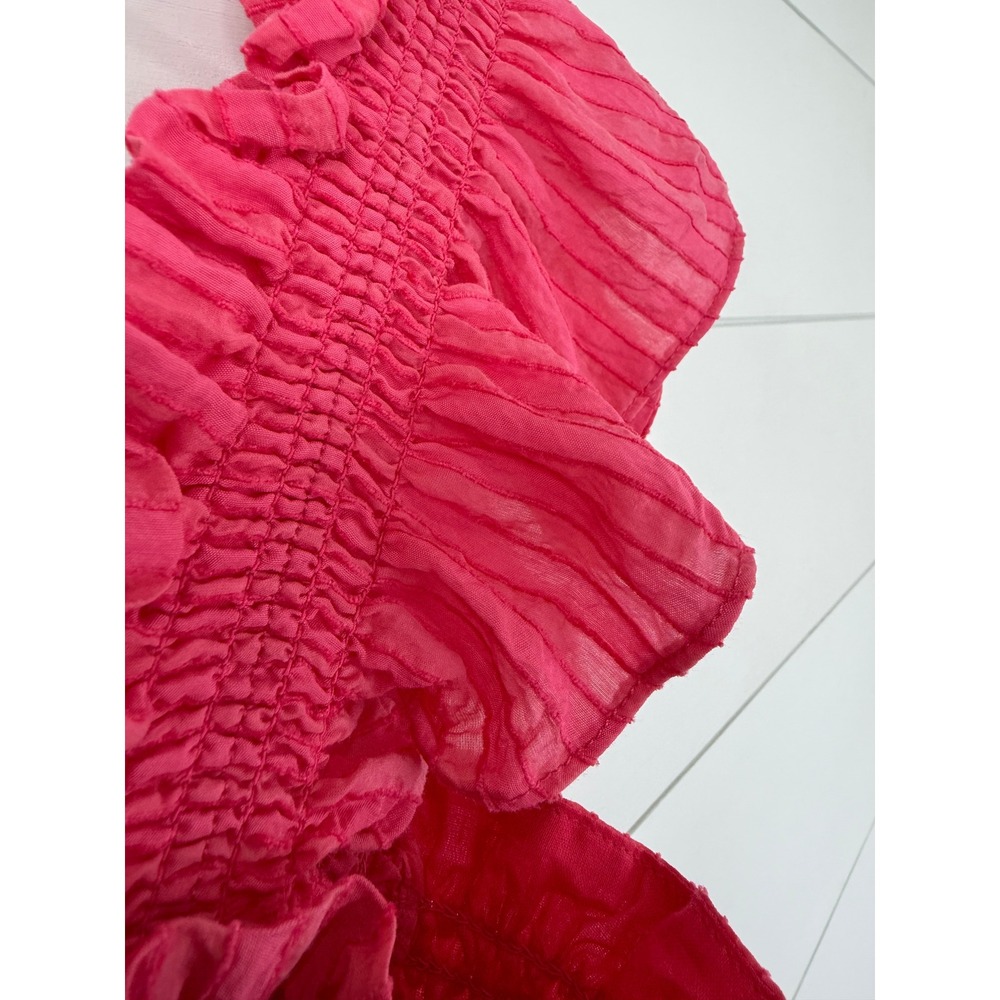 Hill House THE ELLIE NAP Dress Women SMALL WATERMELON SMOCKED MIDI - Picture 9 of 11